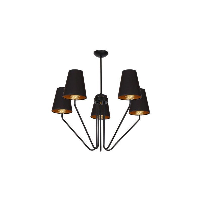Żyrandol Victoria Black 5Xe27
