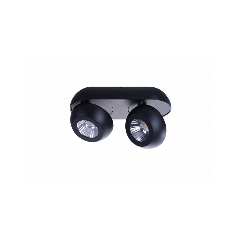 Czarna Lampa Sufitowa Ojos 2 Bk Az4199