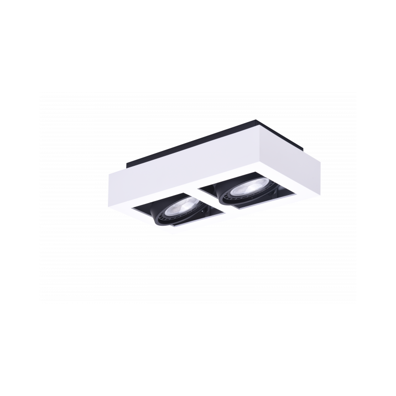 Dwupunktowa Lampa Sufitowa Nikea 2 Es111 Wh/Bk Az4439