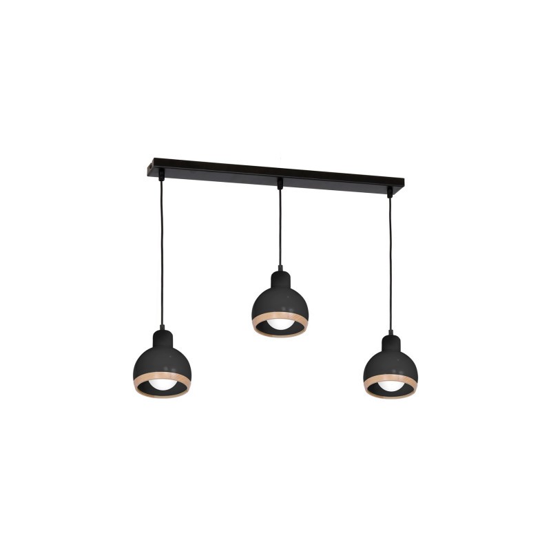 Lampa Wisząca Oval Black 3Xe27