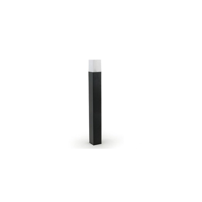 Lampa Ogrodowa Led 24V Kwadrat 80Cm Czarna - Biała Neutralna
