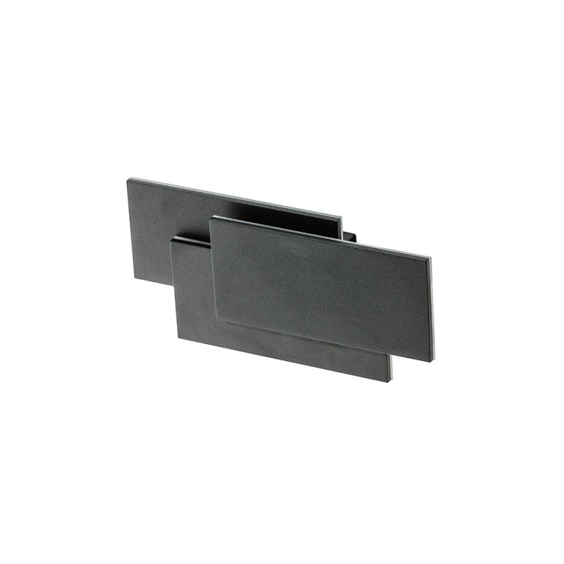 Kinkiet Nowoczesny Czarny 12W Clover Square - 3000K