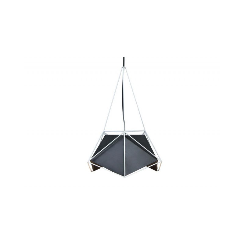 Oprawa Wisząca V-Tac Basics Biała / Czarny Klosz 400X540Mm Vt-7401