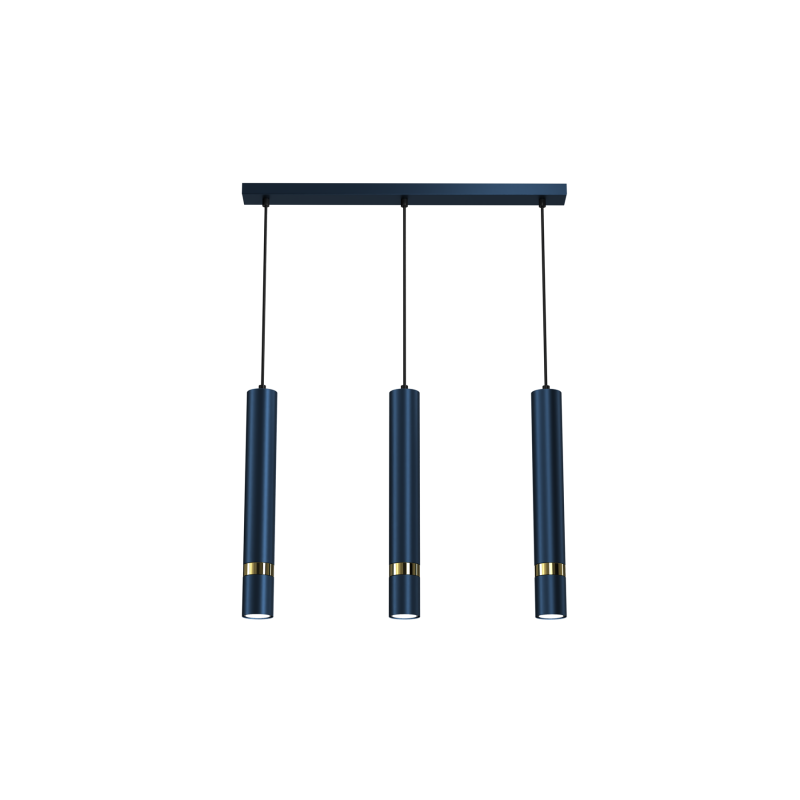Lampa Wisząca Joker Navy Blue/Gold 3Xgu10