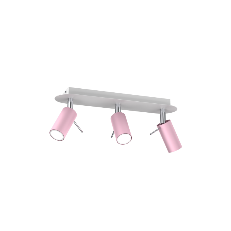 Lampa Sufitowa Preston Pink/White 3X Mini Gu10