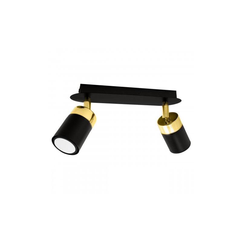 Lampa Sufitowa Joker Black/Gold 2Xgu10