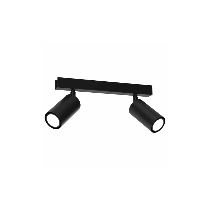 Lampa Sufitowa Hudson Black 2Xgu10