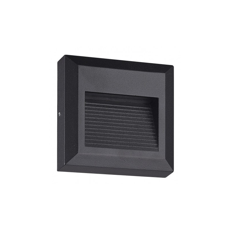 Czarna Oprawa Schodowa Afi 2W - 4000K