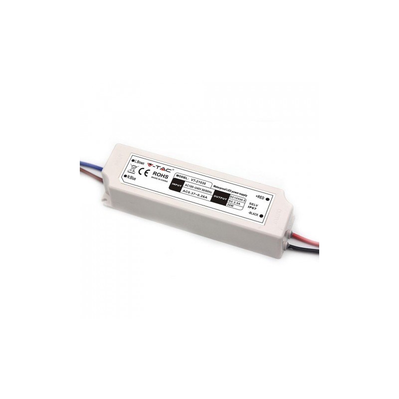 Zasilacz Led V-Tac Hermetyczny Slim 2.5A 30W 12V Ip67 Vt-21030