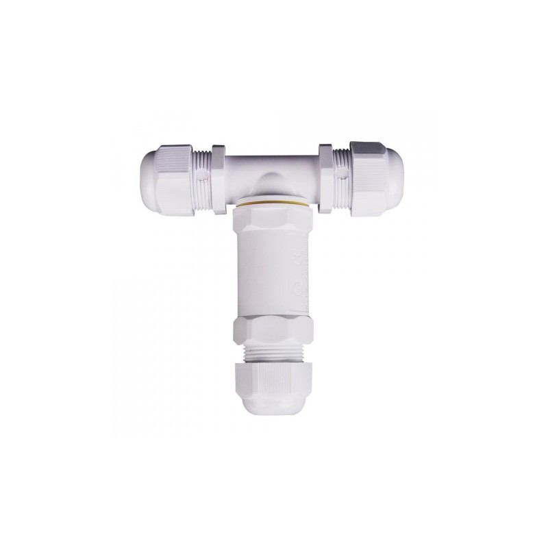 Mufa Hermetyczna Biała Trójnik 0.5-4Mm2 Średnica Kabla 8-12Mm Ip68 V-Tac Vt-869