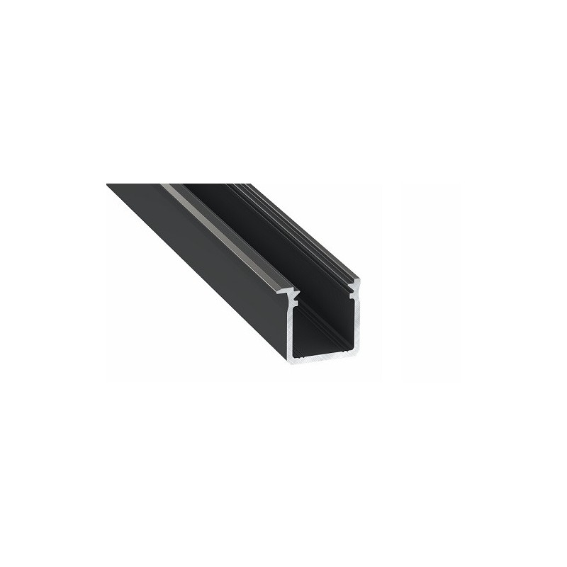 Profil Led Wpuszczany J Czarny - 1M