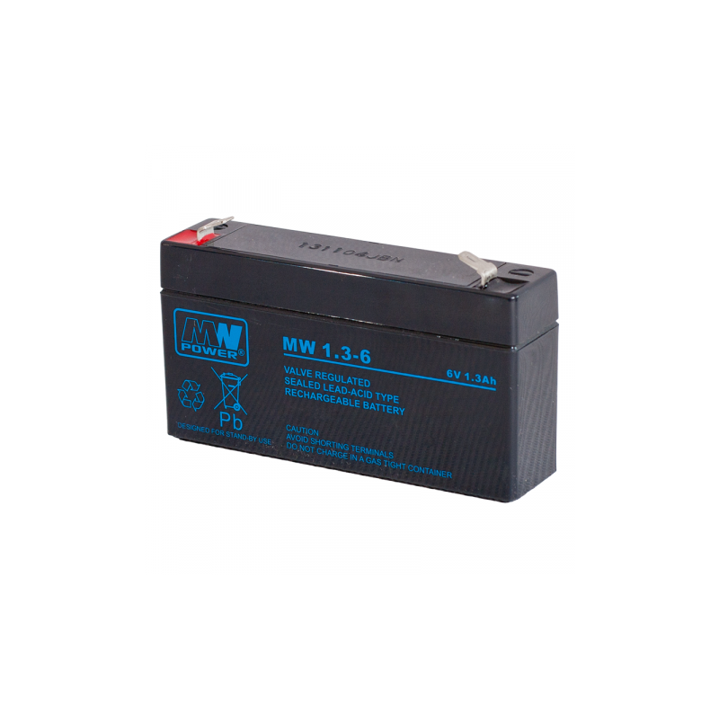 Akumulator Agm Mw 1.3-6 6V 1,3Ah Mw Power