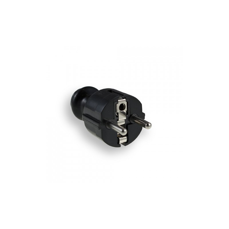 Wtyczka Prosta Z Uziemieniem Wt-30-2 Czarna
