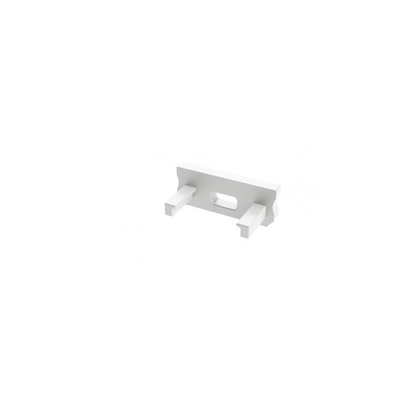 Zaślepka Do Profili Aluminiowych Typ D - Biała Basic Z Otworem