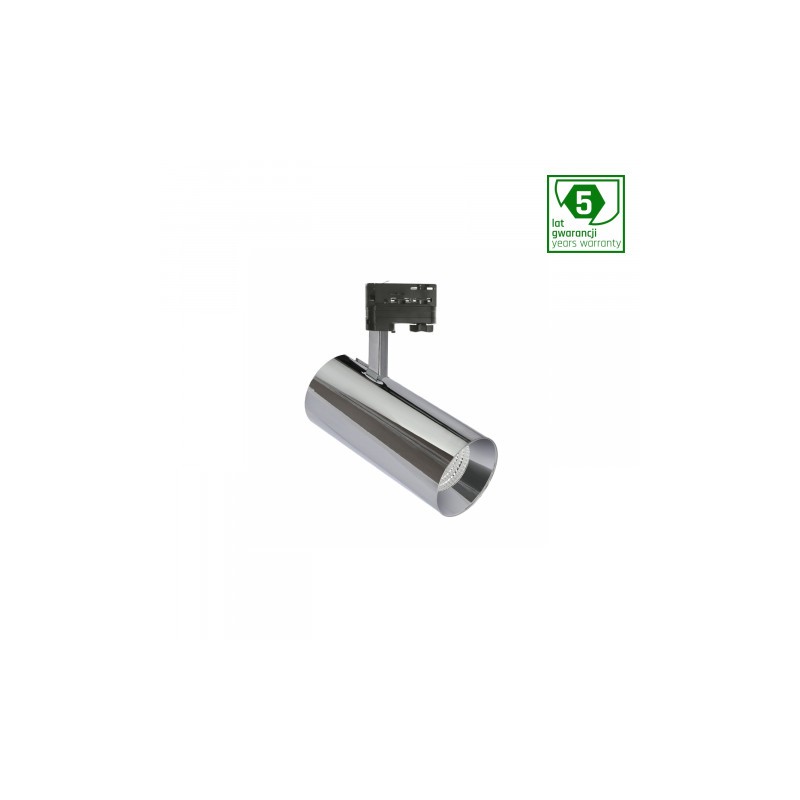 Srebrny Reflektor Led Szynowy 19W Mdr Branta Metalica 930 60St - 3000K
